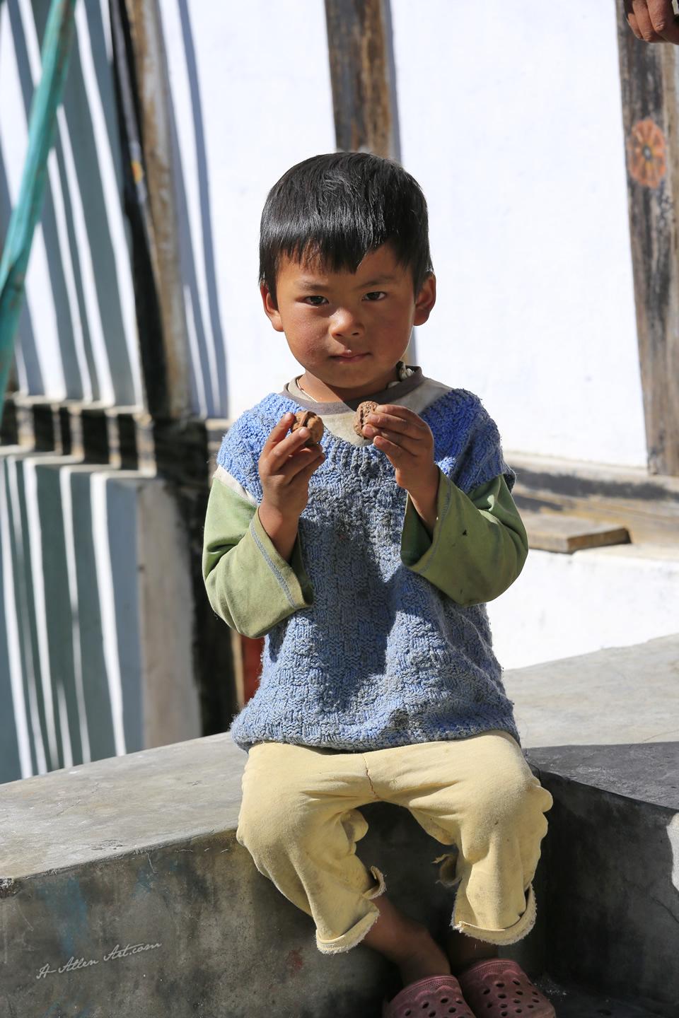 Bhutanese Boy III, Bumthang, Bhutan Bhutanese Boy III, Bumthang, Bhutan